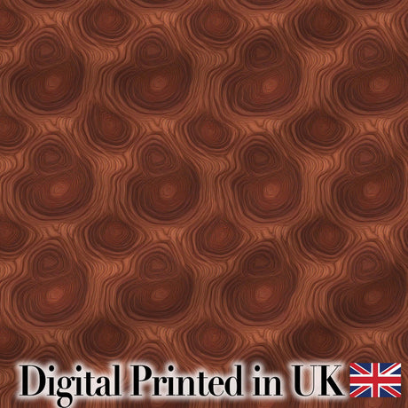 Rich Swirling Wood Grain Texture Seamless Pattern Digital Print Fabric by the Metre UK Sewing Quilting Textile