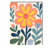Abstract Floral Blossom with Yellow Petals and Textured Centre Canvas Wall Art Print Decor Picture Ready to Hang