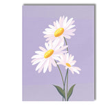 Pastel Lavender Daisy Floral Botanical Illustration Canvas Wall Art Print Decor Picture Ready to Hang