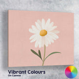 Soft Blush Pink Daisy Floral Scandinavian Wall Art Canvas Wall Art Print Decor Picture Ready to Hang