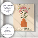 Stockholm Flower Market Botanical Archive Floral Vase Poster Canvas Wall Art Print Decor Picture Ready to Hang