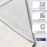 Cute Mixed Breed Dog Portraits on White Seamless Pattern Name  Personalised Custom Name Super Soft Fleece Blanket Bed Sofa Throw