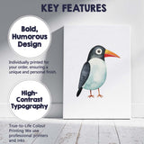 Cute Toucan Watercolour Tropical Bird Illustration Canvas Wall Art Print Decor Picture Ready to Hang
