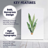 Minimal Tropical Leaf Plant Watercolour Botanical Nursery Canvas Wall Art Print Decor Picture Ready to Hang