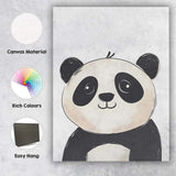 Cute Panda Bear Nursery Animal Portrait Canvas Wall Art Print Decor Picture Ready to Hang