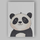 Cute Panda Bear Nursery Animal Portrait Canvas Wall Art Print Decor Picture Ready to Hang