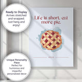 Watercolour Apple Pie Kitchen Quote Poster Canvas Wall Art Print Decor Picture Ready to Hang