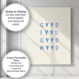 Minimalist Good Food Good Mood Typography Poster Canvas Wall Art Print Decor Picture Ready to Hang