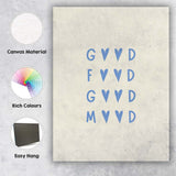 Minimalist Good Food Good Mood Typography Poster Canvas Wall Art Print Decor Picture Ready to Hang