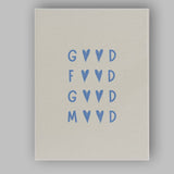 Minimalist Good Food Good Mood Typography Poster Canvas Wall Art Print Decor Picture Ready to Hang