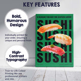 Fresh Salmon Shrimp Tuna Sushi Restaurant Poster Canvas Wall Art Print Decor Picture Ready to Hang