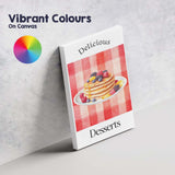 Berry Pancake Breakfast Watercolour Dessert Illustration Canvas Wall Art Print Decor Picture Ready to Hang