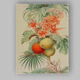 Yellow Lemon Botanical Repeat Pattern Floral Canvas Wall Art Print Decor Picture Ready to Hang