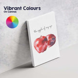 Minimalist Watercolour Apple Quote Kitchen Wall Art Canvas Wall Art Print Decor Picture Ready to Hang