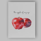 Minimalist Watercolour Apple Quote Kitchen Wall Art Canvas Wall Art Print Decor Picture Ready to Hang