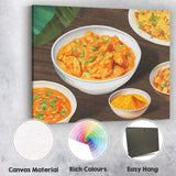 Creamy Butter Chicken Curry Indian Cuisine Canvas Wall Art Print Decor Picture Ready to Hang