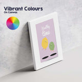 Healthy Time Cute Lemon Lime Character Nursery Illustration Canvas Wall Art Print Decor Picture Ready to Hang