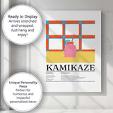 Minimalist Kamikaze Cocktail Recipe Kitchen Bar Poster Canvas Wall Art Print Decor Picture Ready to Hang