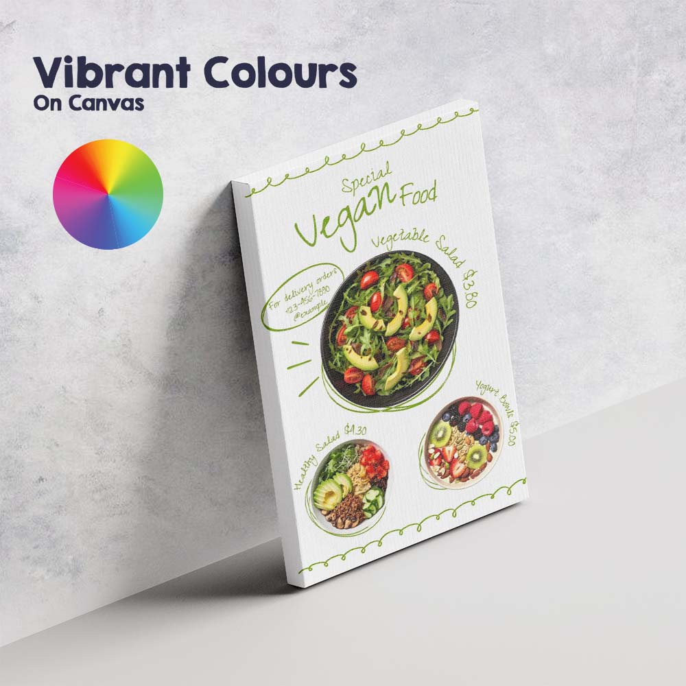 Fresh Vegan Avocado Salad Healthy Food Poster Canvas Wall Art Print Decor Picture Ready to Hang