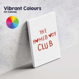 The Homebody Club Minimal Typography Canvas Wall Art Print Decor Picture Ready to Hang