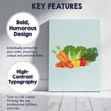 Fresh Garden Vegetables Healthy Produce Illustration Canvas Wall Art Print Decor Picture Ready to Hang