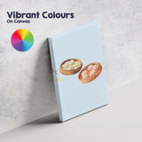 Steamed Dim Sum Dumplings Bamboo Basket Illustration Canvas Wall Art Print Decor Picture Ready to Hang