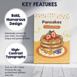 Sweet Pancakes Strawberry Breakfast Kitchen Illustration Canvas Wall Art Print Decor Picture Ready to Hang