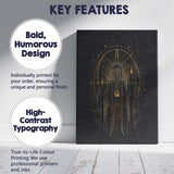 Art Deco City Skyline Celestial Gold Line Art Canvas Wall Art Print Decor Picture Ready to Hang
