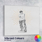 Classical Venus De Milo Statue Line Art Canvas Wall Art Print Decor Picture Ready to Hang