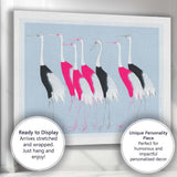 Contemporary Japanese Crane Flock Bird Art Canvas Wall Art Print Decor Picture Ready to Hang