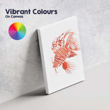 Decorative Lionfish Marine Aquarium Wildlife Illustration Canvas Wall Art Print Decor Picture Ready to Hang