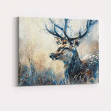 Expressive Watercolour Woodland Deer Portrait Canvas Wall Art Print Decor Picture Ready to Hang