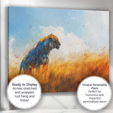 Majestic Lioness Savannah Wildlife Painting Canvas Wall Art Print Decor Picture Ready to Hang