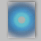 Abstract Ocean Blue Gradient Minimalist Background Canvas Wall Art Print Decor Picture Ready to Hang