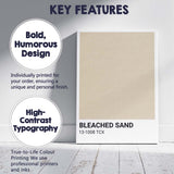 Bleached Sand Neutral Colour Block Minimalist Modern Canvas Wall Art Print Decor Picture Ready to Hang