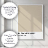 Bleached Sand Neutral Colour Block Minimalist Modern Canvas Wall Art Print Decor Picture Ready to Hang