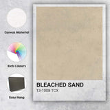 Bleached Sand Neutral Colour Block Minimalist Modern Canvas Wall Art Print Decor Picture Ready to Hang