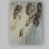 Sunlit Coastal Rocks Beach Shoreline Photography Canvas Wall Art Print Decor Picture Ready to Hang
