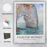 Claude Monet Manneporte Etretat Coastal Arch Impressionist Canvas Wall Art Print Decor Picture Ready to Hang