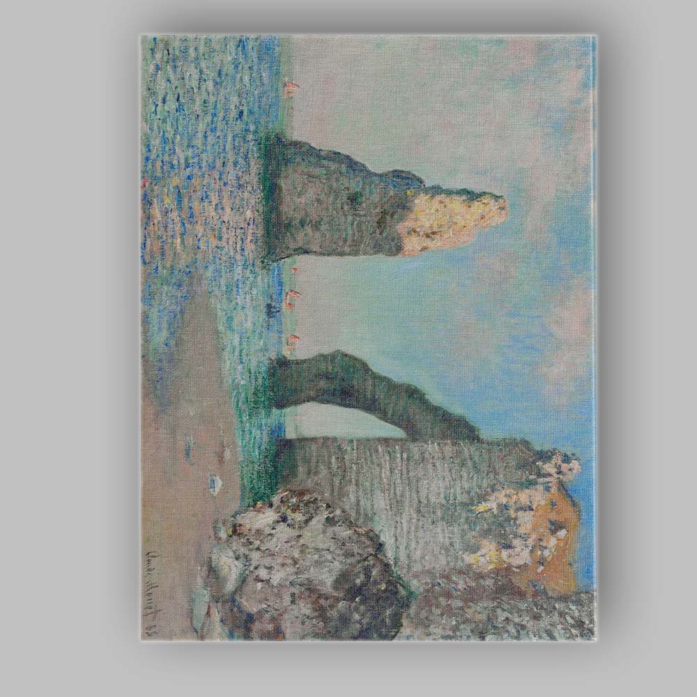 Claude Monet Etretat Sea Cliffs and Natural Arch Impressionist Canvas Wall Art Print Decor Picture Ready to Hang