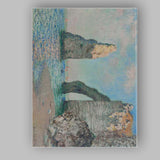 Claude Monet Etretat Sea Cliffs and Natural Arch Impressionist Canvas Wall Art Print Decor Picture Ready to Hang