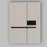Minimalist Monochrome Ink Wash Crowd Silhouette Painting Canvas Wall Art Print Decor Picture Ready to Hang