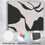 Abstract Ink Line Composition Neutral Minimalist Painting Canvas Wall Art Print Decor Picture Ready to Hang