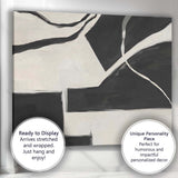 Monochrome Geometric Colour Block Abstract Minimalist Canvas Wall Art Print Decor Picture Ready to Hang