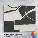 Monochrome Geometric Colour Block Abstract Minimalist Canvas Wall Art Print Decor Picture Ready to Hang