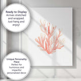 Pink Watercolour Coral Reef Coastal Botanical Canvas Wall Art Print Decor Picture Ready to Hang