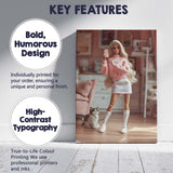 Pink Aesthetic Fashion Doll Selfie Lifestyle Canvas Wall Art Print Decor Picture Ready to Hang