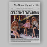 Funny Girls Night Out Satirical Newspaper Front Page Canvas Wall Art Print Decor Picture Ready to Hang
