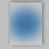Soft Blue Radial Gradient Minimalist Abstract Canvas Wall Art Print Decor Picture Ready to Hang