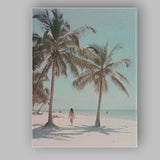 Tropical Palm Tree Beach Paradise Photography Canvas Wall Art Print Decor Picture Ready to Hang